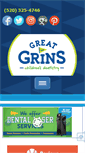 Mobile Screenshot of greatgrinsdds.com